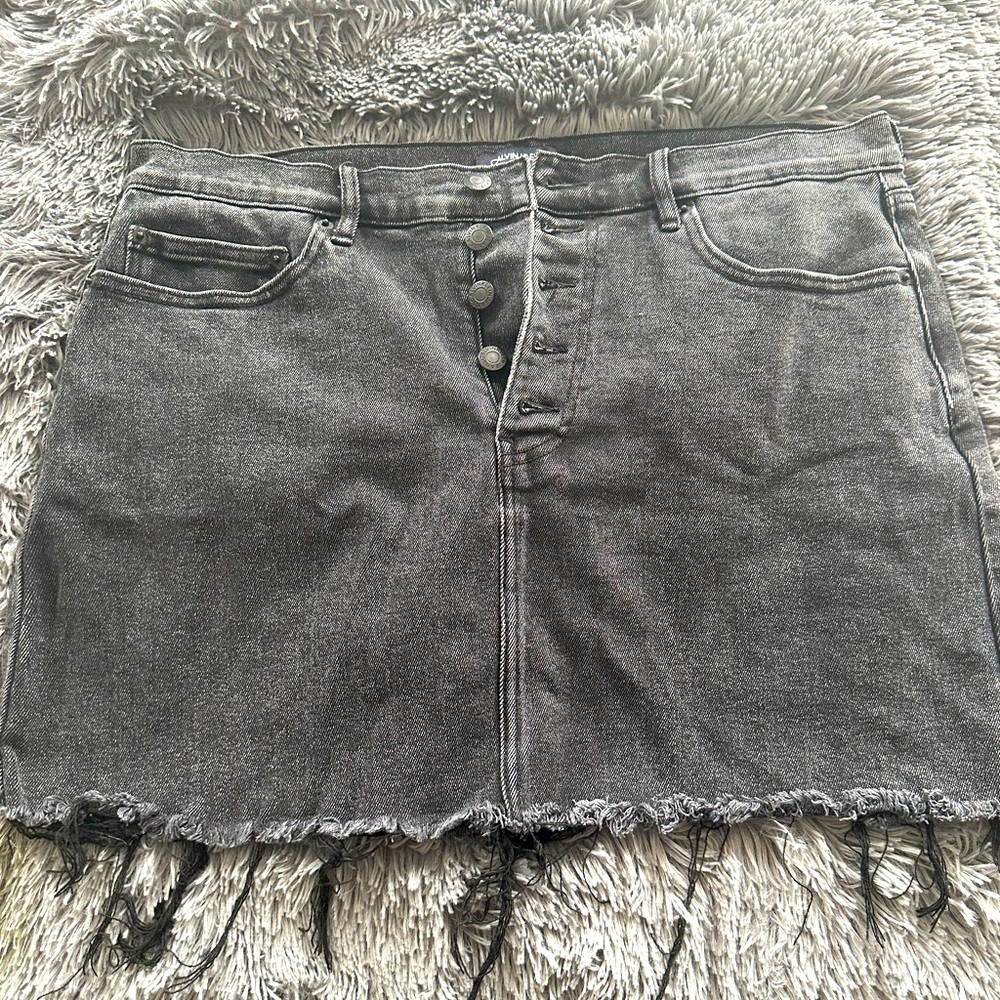 Calvin Klein Jeans  grey denim skirt
